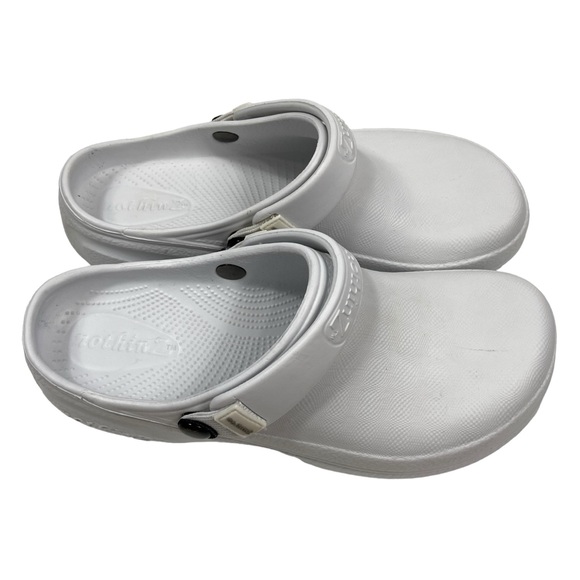 NothinZ White Lightweight Clogs Unisex - Picture 2 of 4